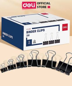 Kẹp sắt Deli - 12 Chiếc Kẹp Bướm