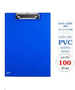 Bìa trình ký kép A4 PVC FO-CB01 xanh