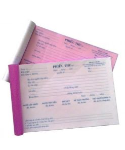 Phiếu thu 3 liên 13x19cm